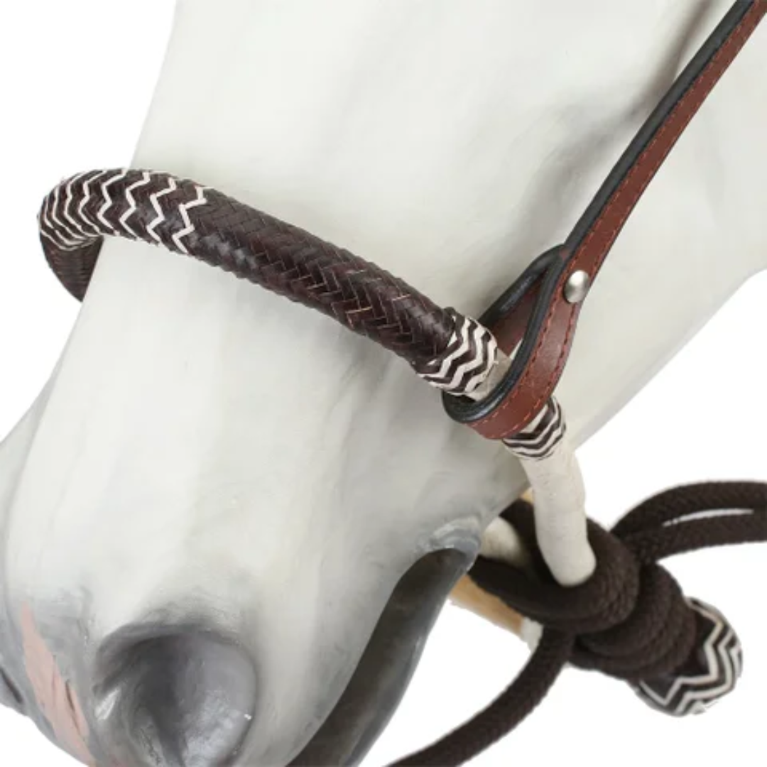 Royal King Browband Headstall Bosal/Cotton Cord Mecate Set