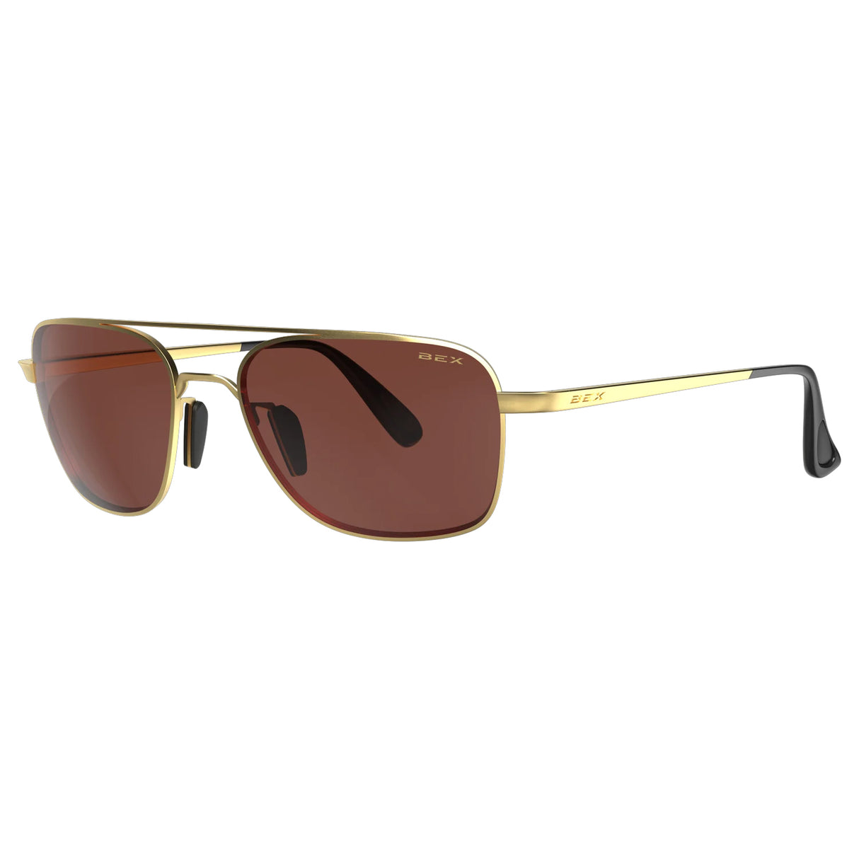 BEX Sunglasses Mach- Matte Gold/Brown