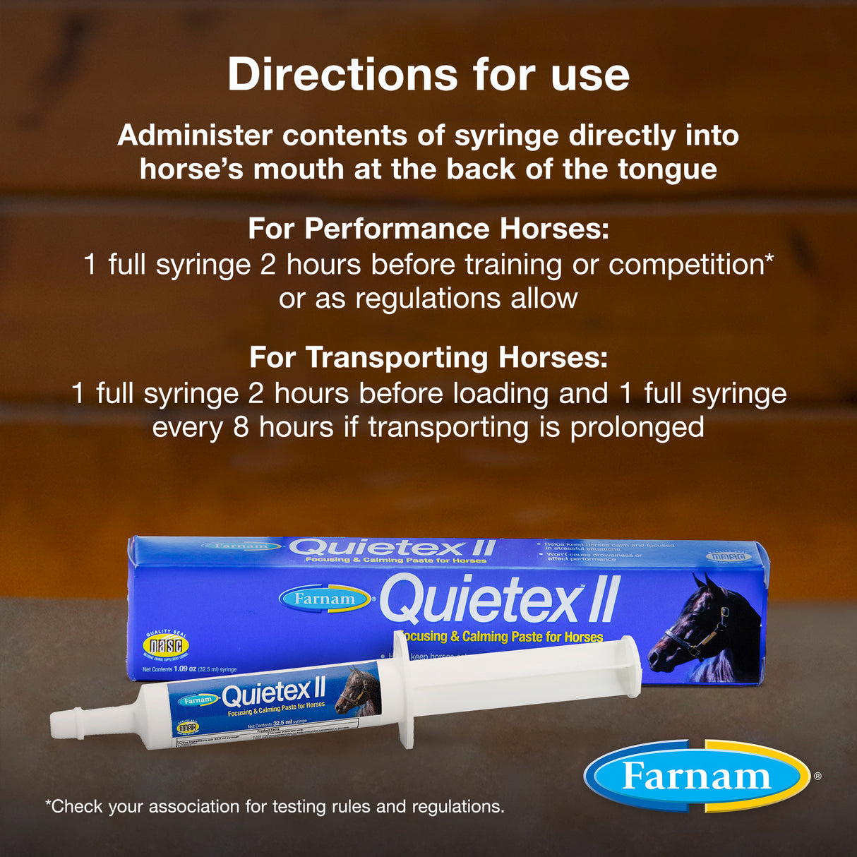 Farnam Quietex II Focusing & Calming Paste for Horses