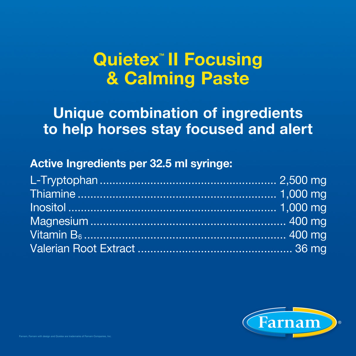 Farnam Quietex II Focusing & Calming Paste for Horses