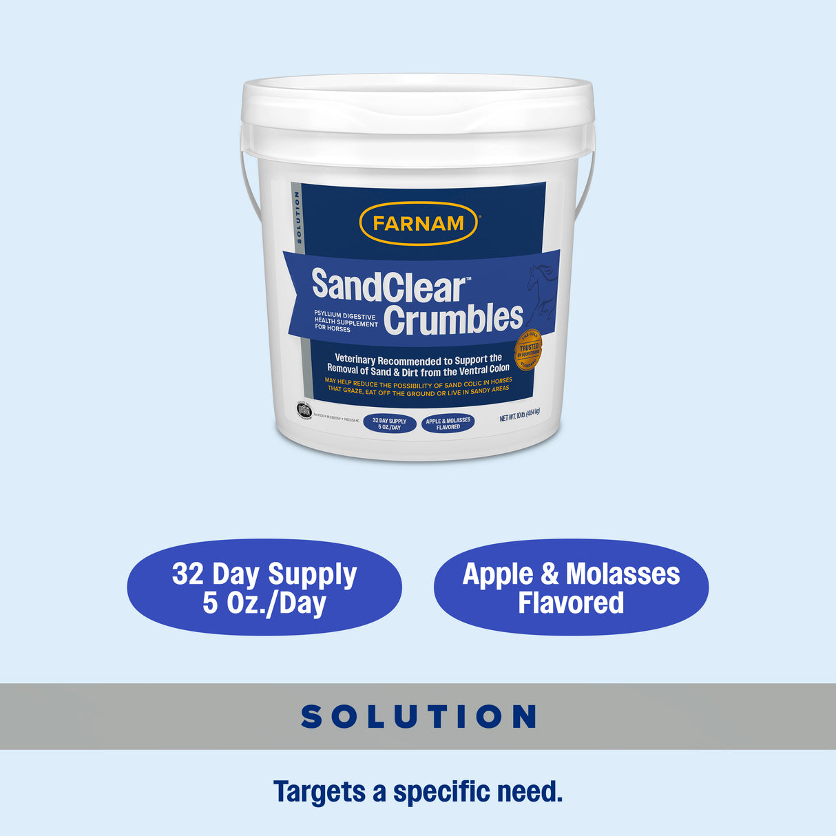 Farnam SandClear Natural Psyllium Crumbles- 10lb