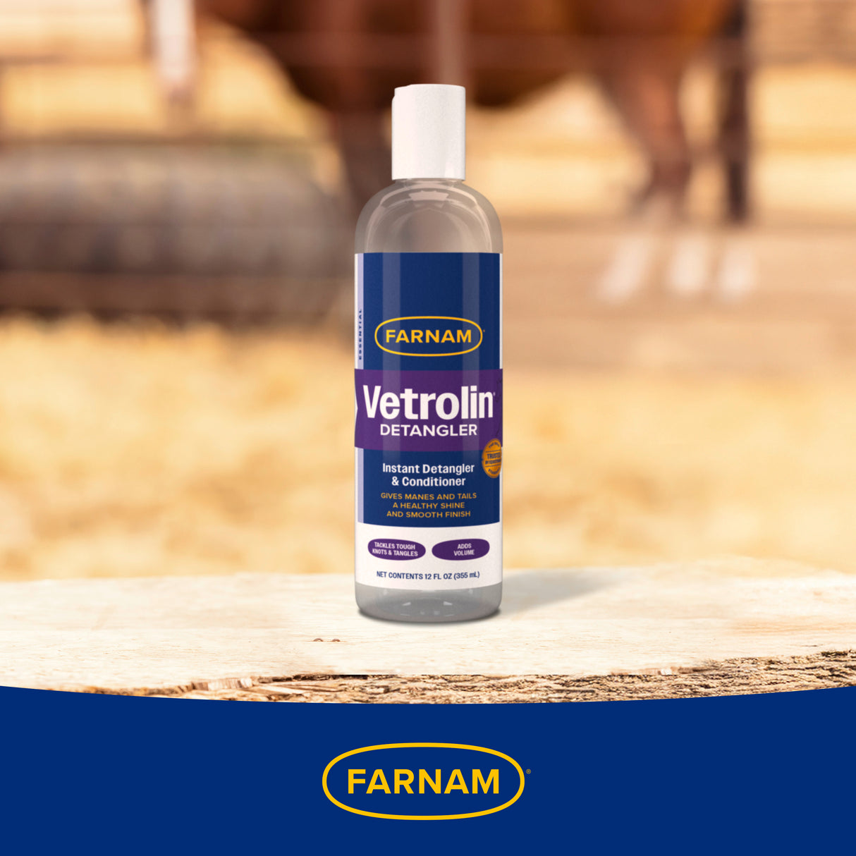 Farnam Vetrolin Instant Mane & Tail Detangler & Conditioner- 12 oz.