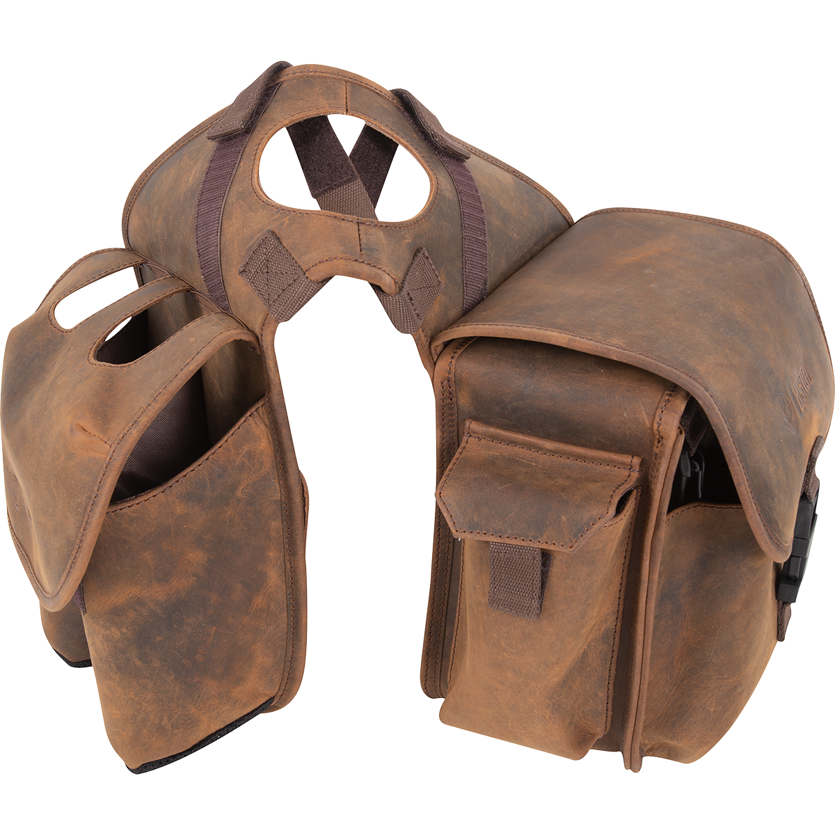 Cashel Distressed Leather Saddle Horn Bag