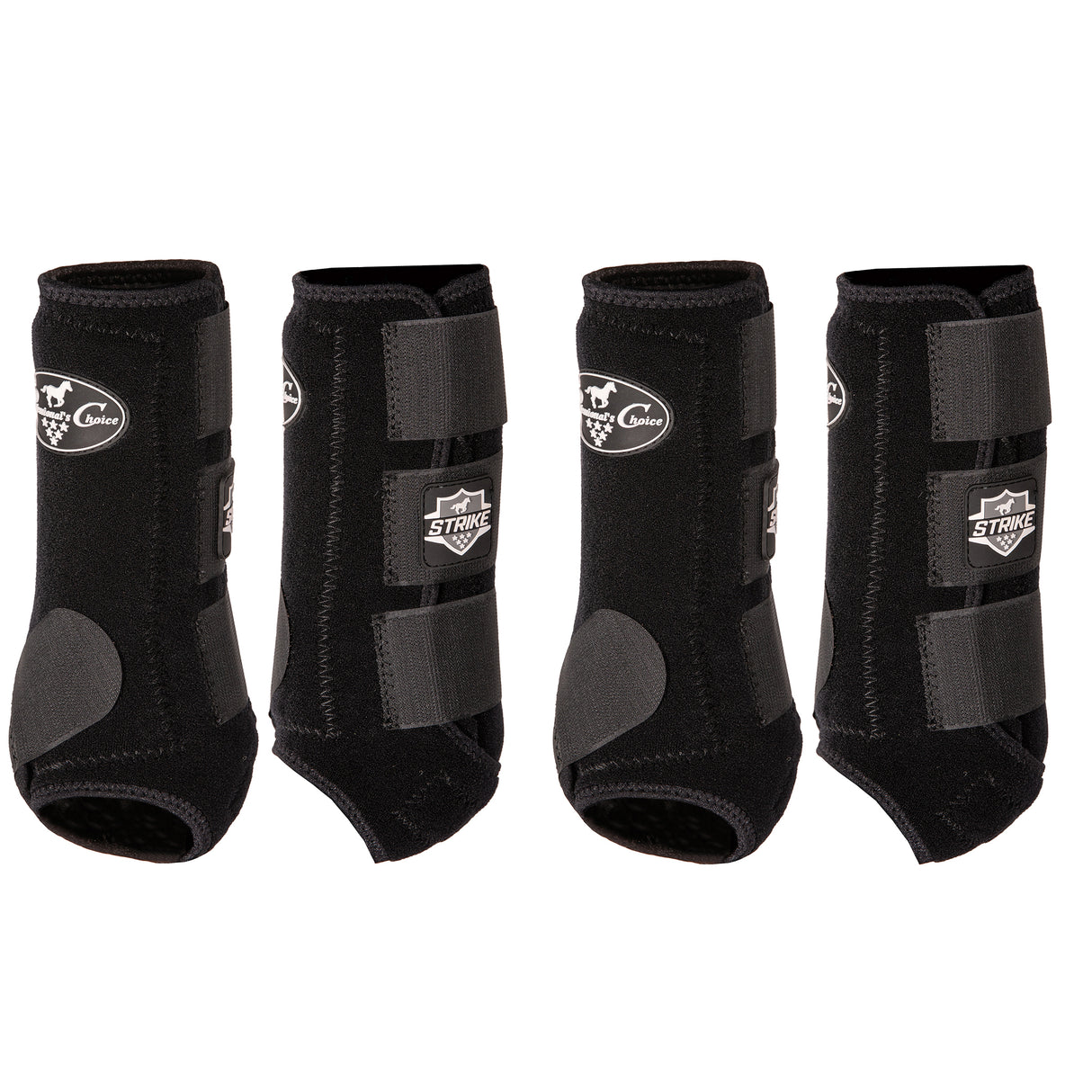 Professional's Choice Strike Value 4 Pack Sports Medicine Boots- Black