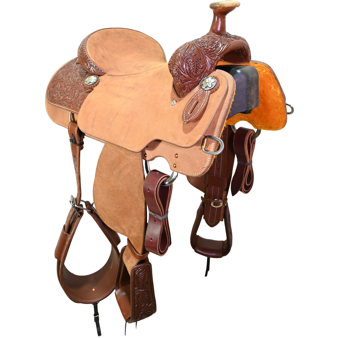 New! 15" Cactus Team Roping Saddle