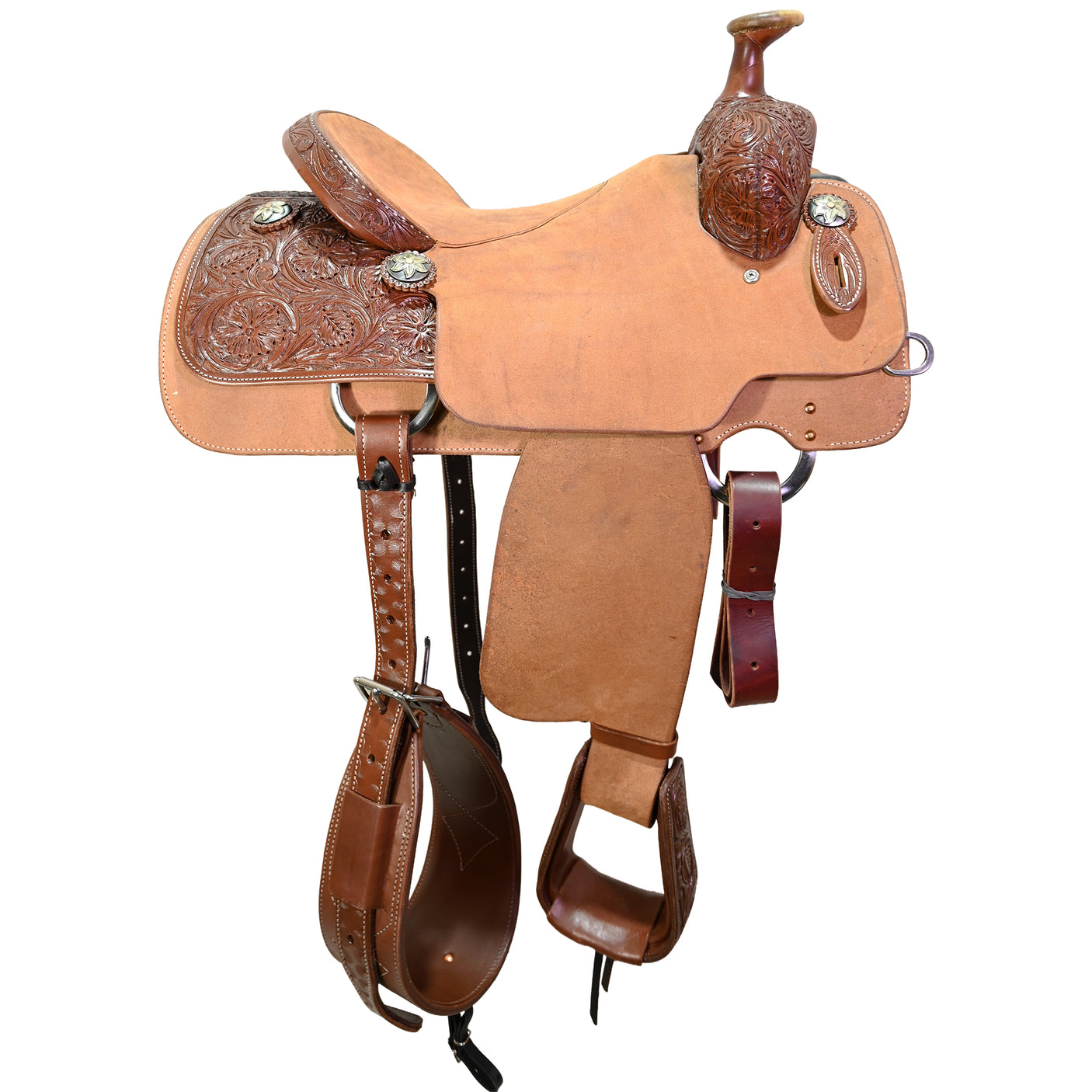 New! 15" Cactus Team Roping Saddle