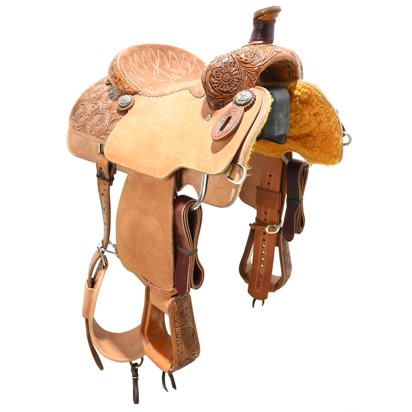 SOLD! New! 14" Cactus Calf Roping Saddle