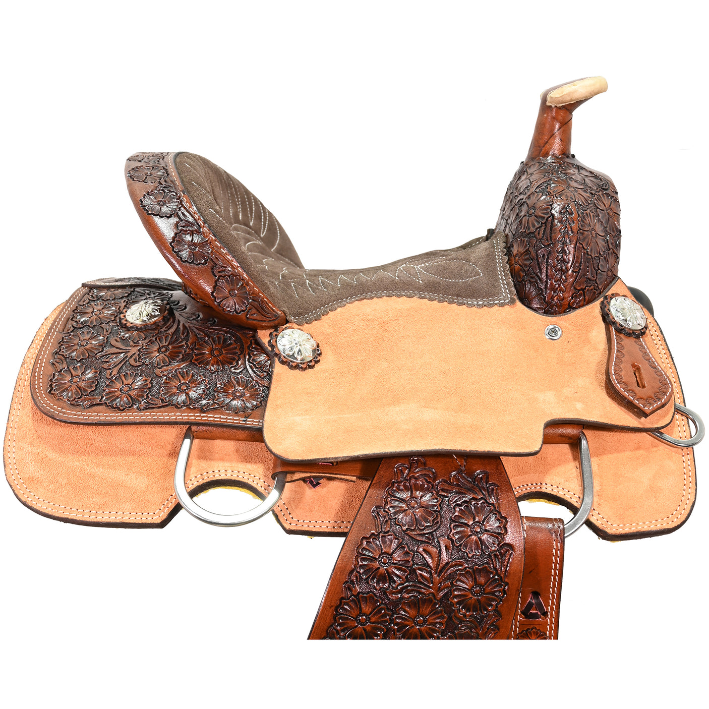 SOLD! New! 12" Silver Royal by Tough-1 Holbrook Youth Roping Saddle