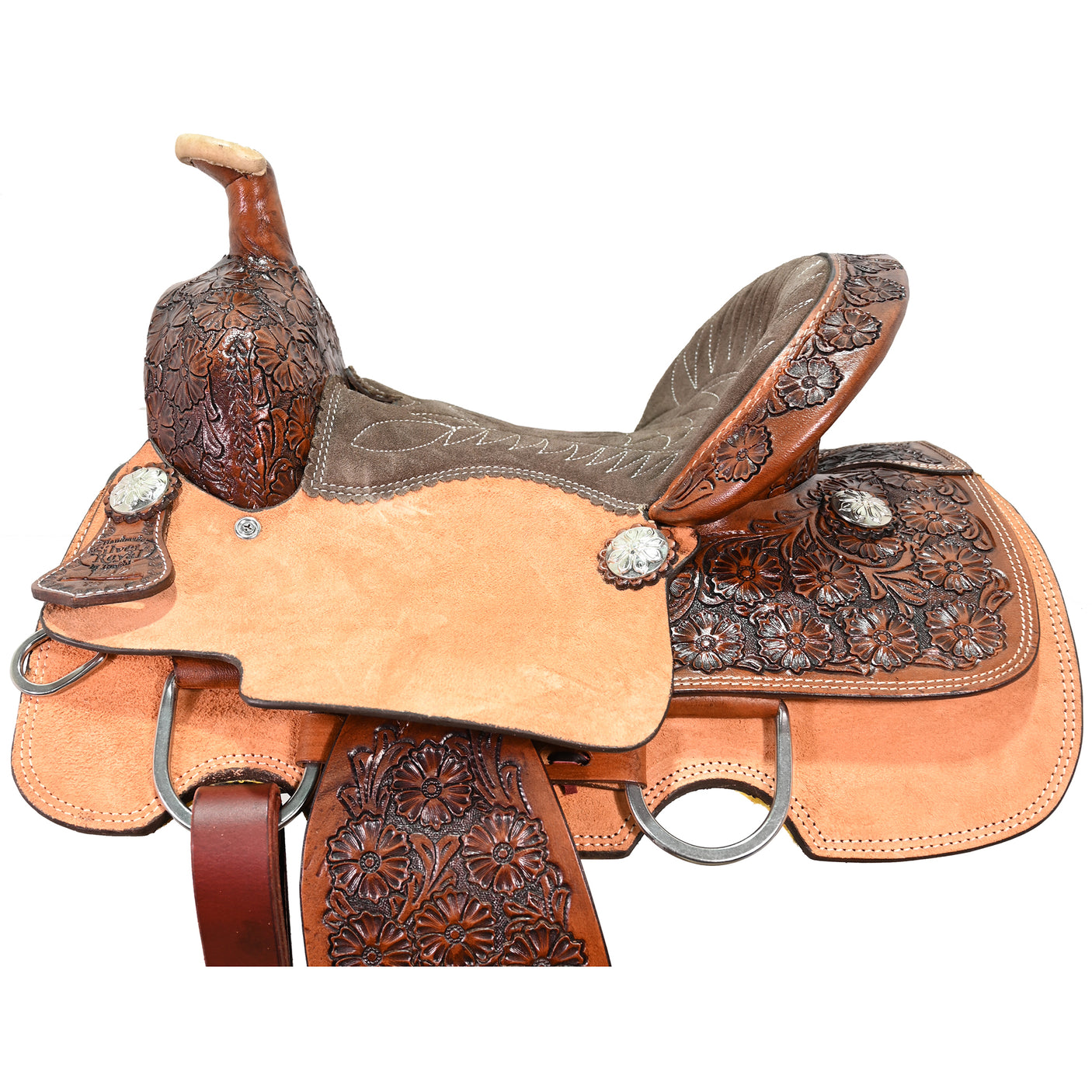 SOLD! New! 12" Silver Royal by Tough-1 Holbrook Youth Roping Saddle