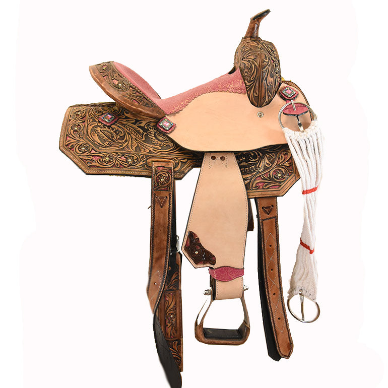 New! 13" Azalea Barrel Racing Youth Saddle
