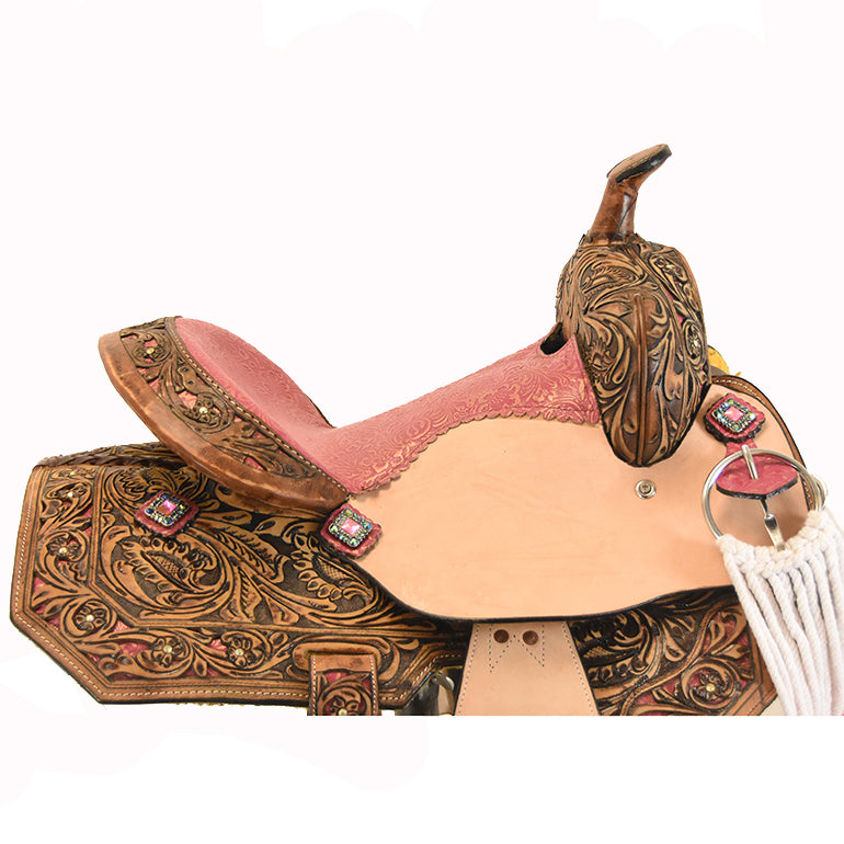 New! 13" Azalea Barrel Racing Youth Saddle