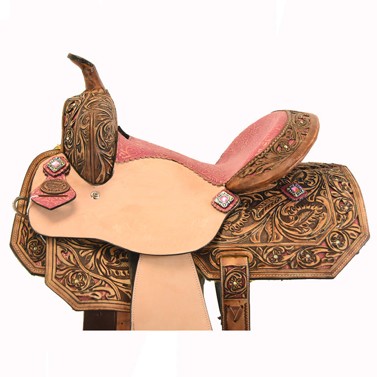 New! 13" Azalea Barrel Racing Youth Saddle