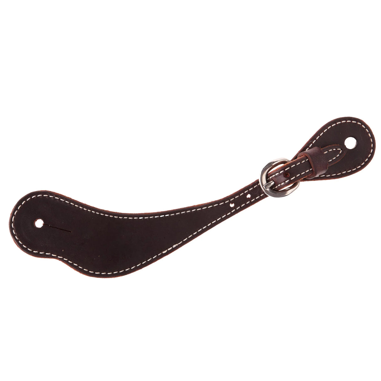 Cowboy Tack Men's Chocolate Harness Leather Spur Straps