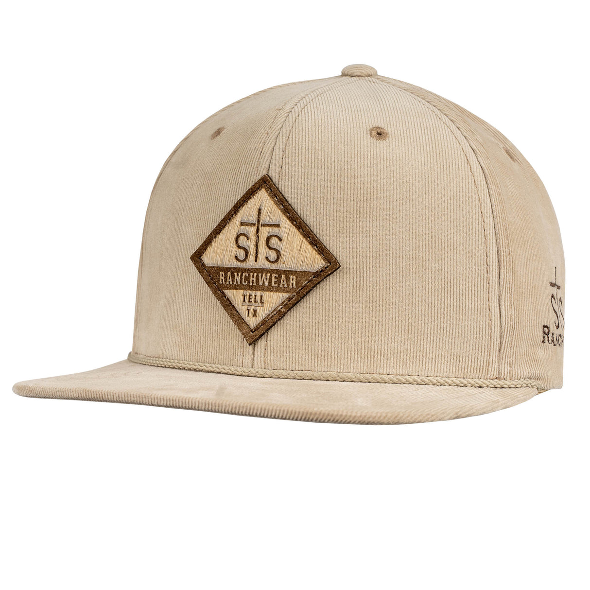 STS Ranchwear Tan Corduroy Flat Bill Cap