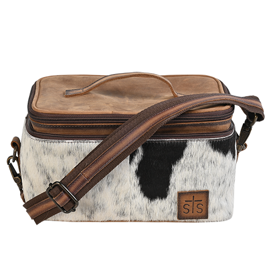 STS Ranchwear Cowhide Glamour Makeup Organizer