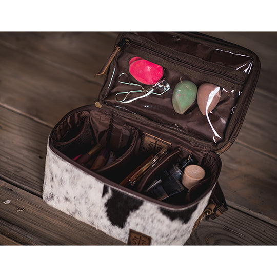 STS Ranchwear Cowhide Glamour Makeup Organizer