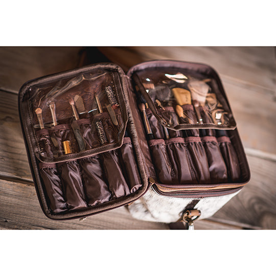 STS Ranchwear Cowhide Glamour Makeup Organizer