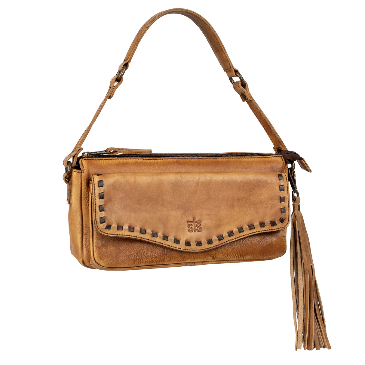 STS Ranchwear Caramel Bandera Shoulder Bag