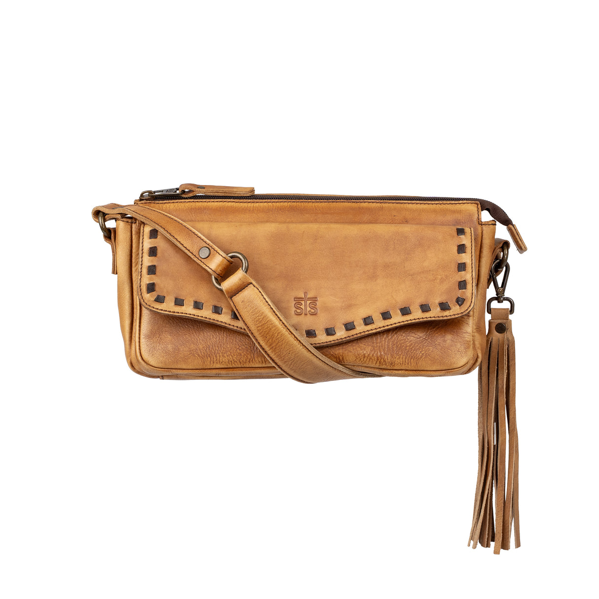STS Ranchwear Caramel Bandera Shoulder Bag