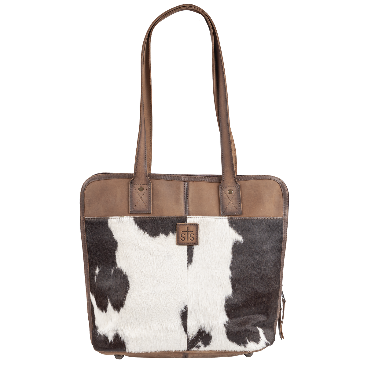 STS Ranchwear Cowhide Laptop Shopper Bag