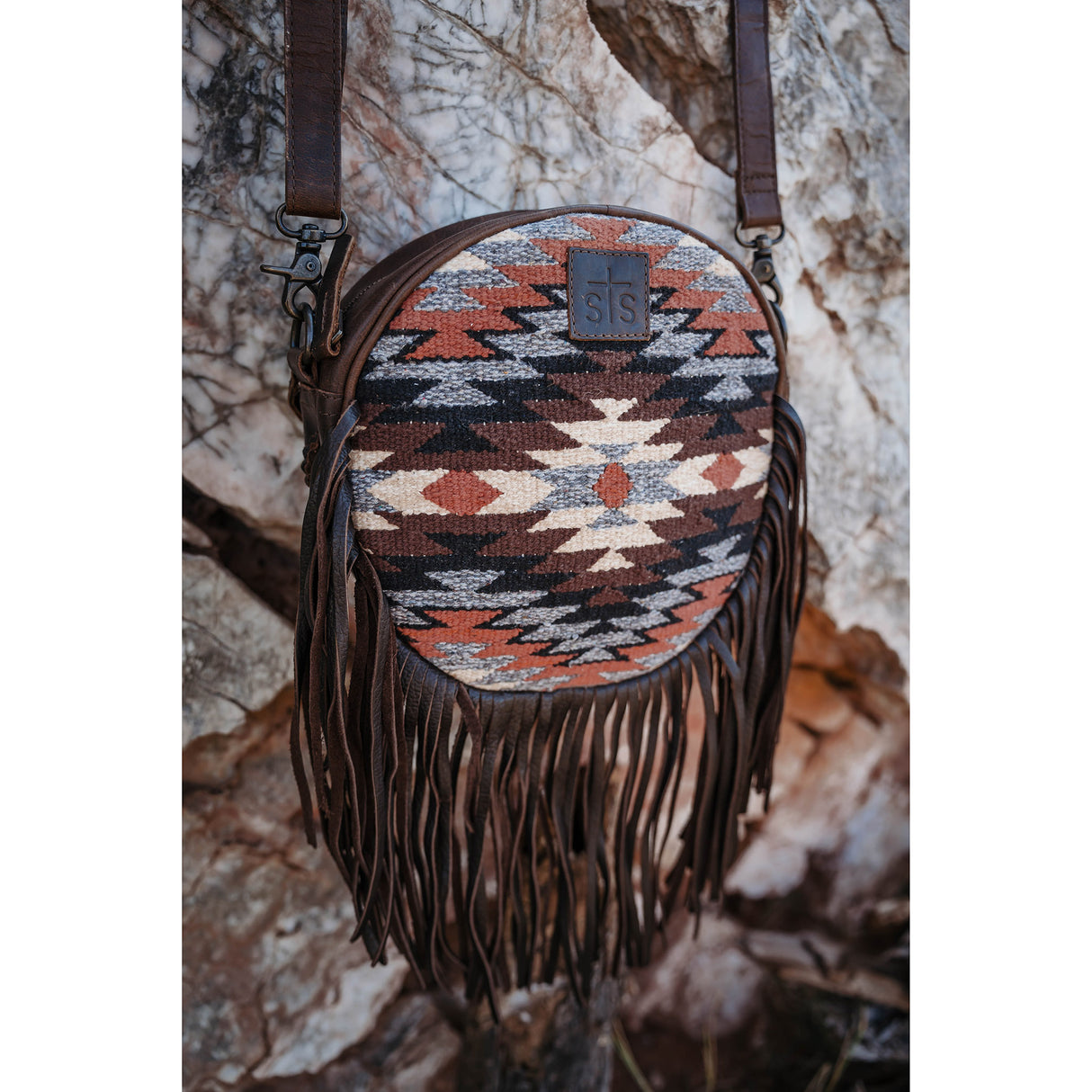 STS Ranchwear Guadalupe Serape Sage Crossbody Purse