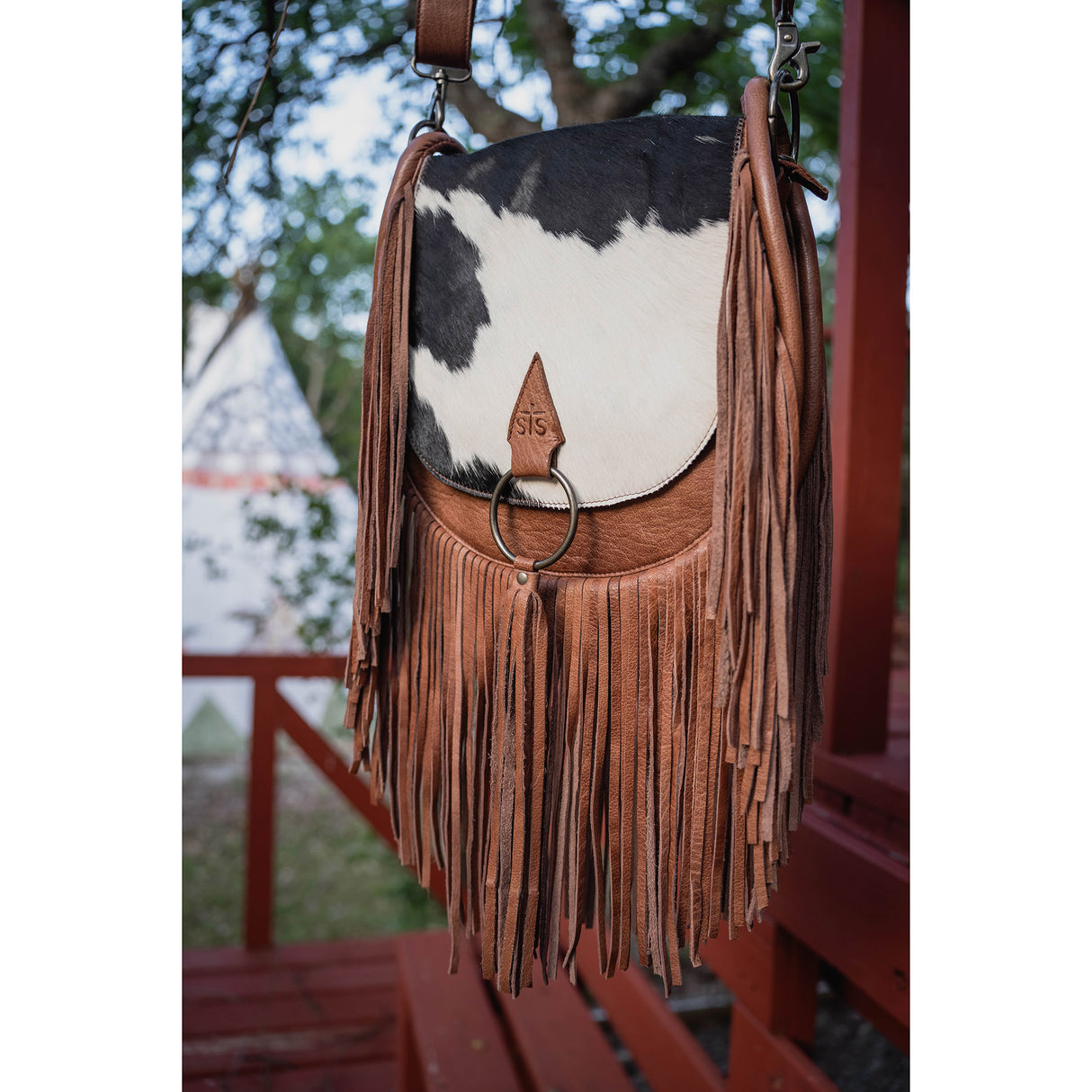 STS Ranchwear Indie Cowhide Saddle Bag