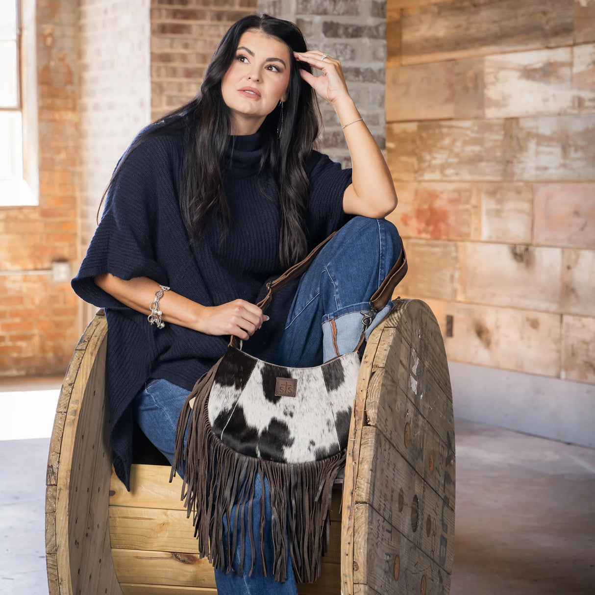 STS Ranchwear Cowhide Nelly Crossbody Purse