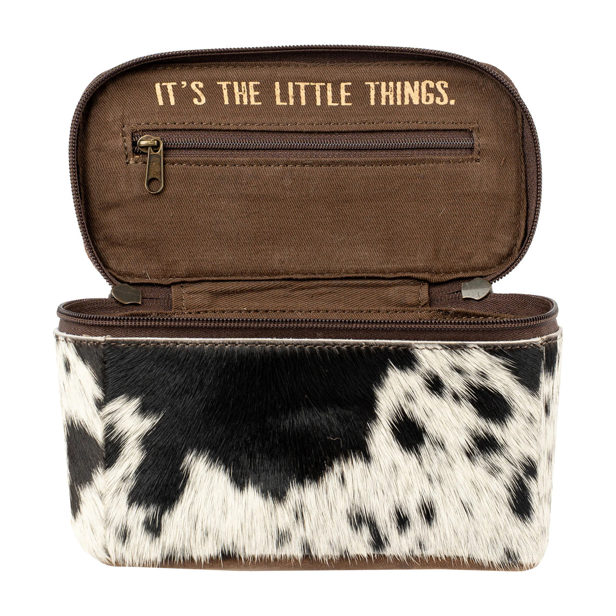 STS Ranchwear Cowhide Petite Train Case