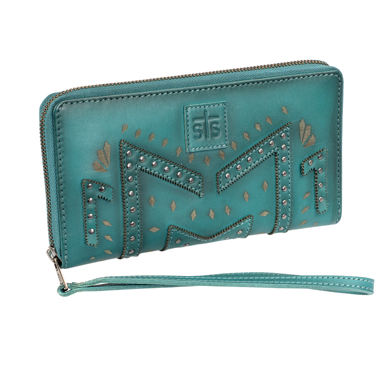 STS Ranchwear Turquoise Wayfarer Juniper Bifold Wallet