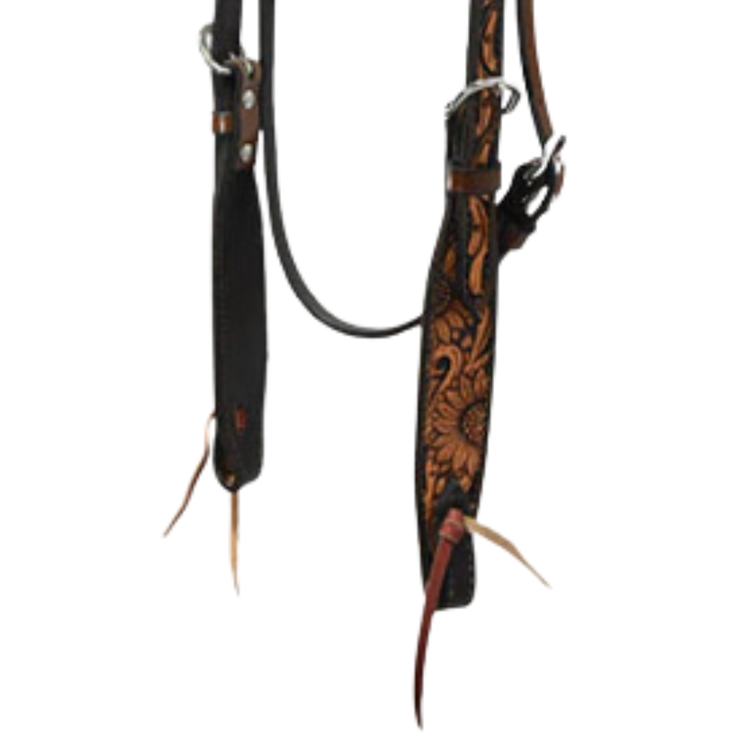 Scott Thomas Saddlery Vintage Sunflower Browband Headstall