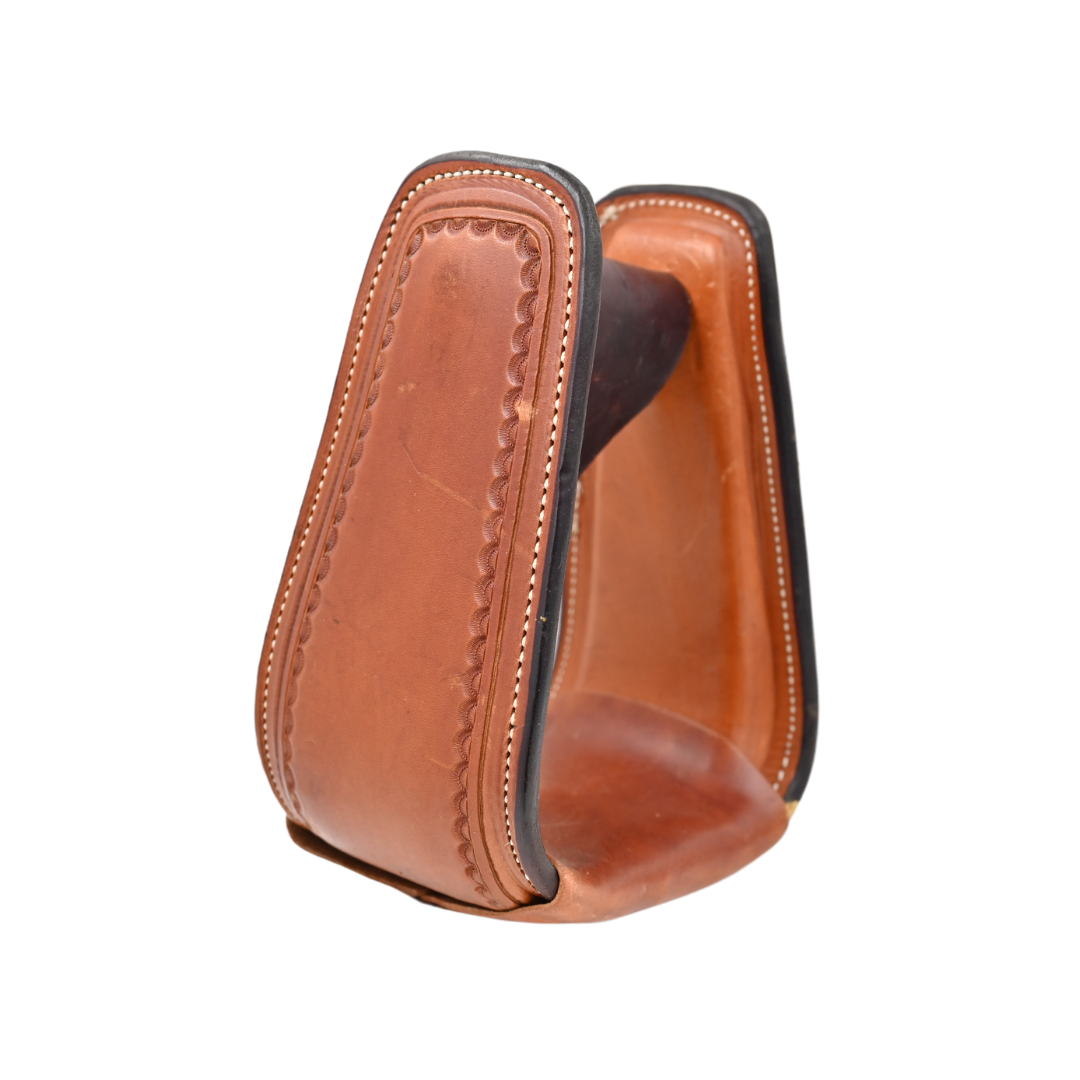 Scott Thomas Saddlery Basket Stamped Stirrups