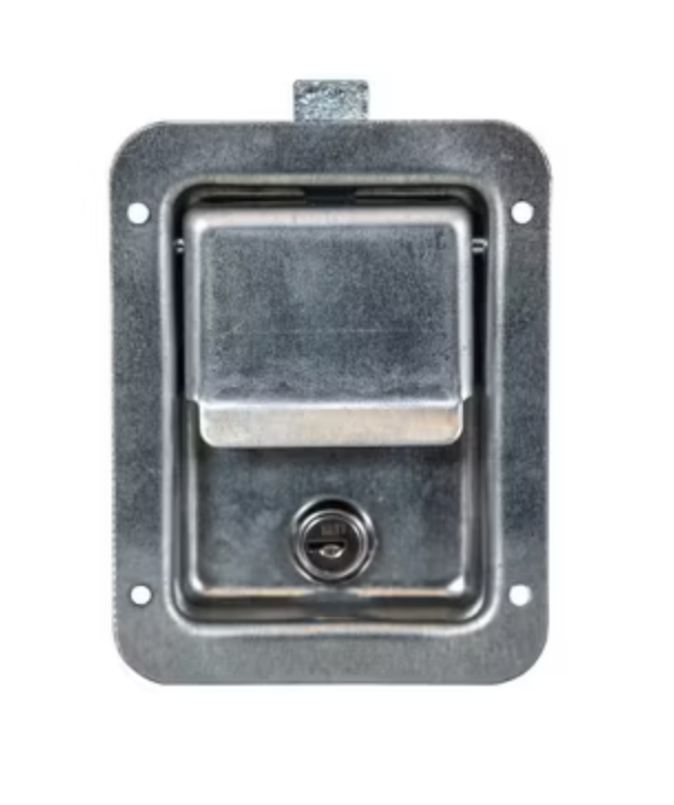 3 3/8 x 4 5/8 Locking Steel Flush Latch