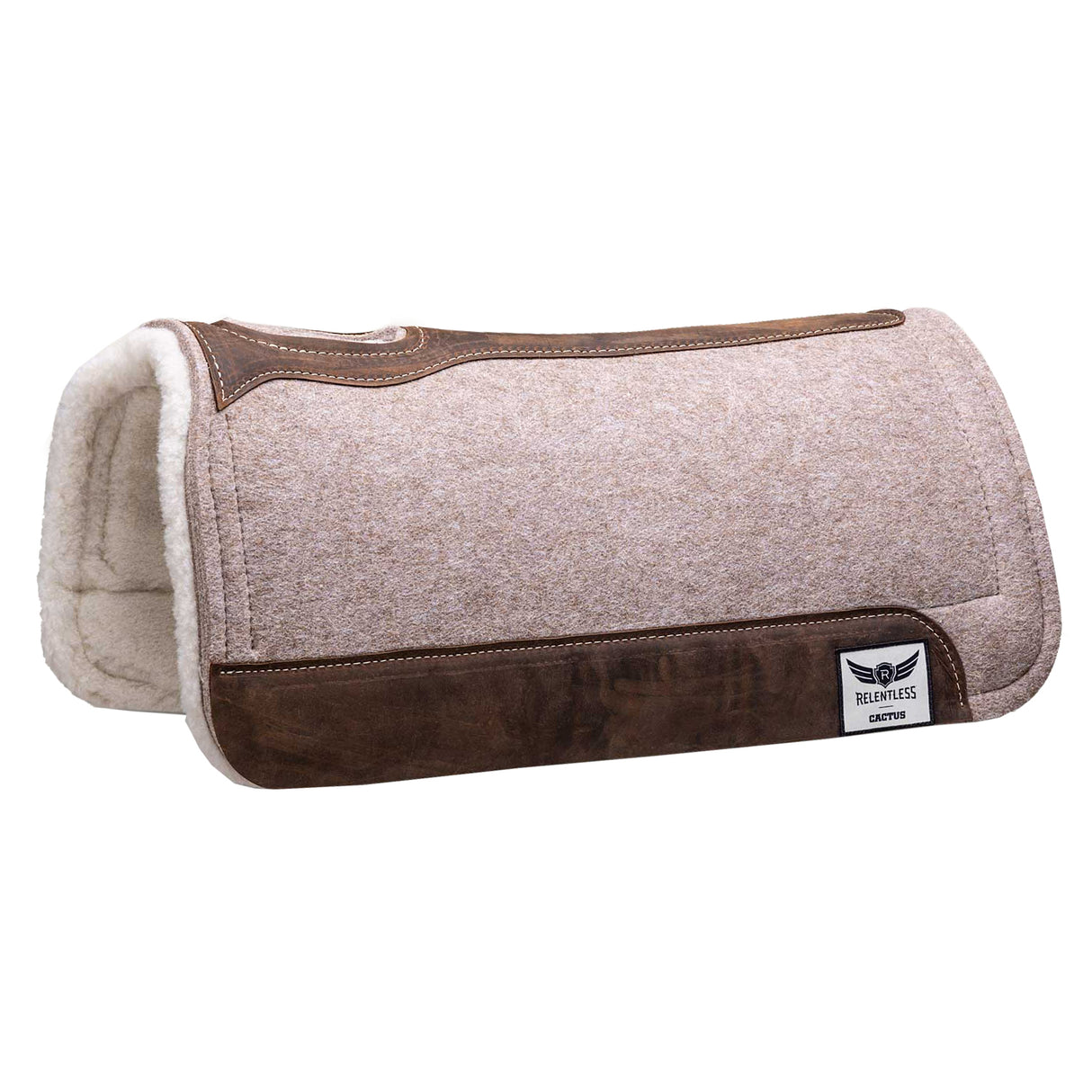 Relentless Trevor Brazile 1" Extreme Felt Gel Roper Saddle Pad 30" X 31"- Tan