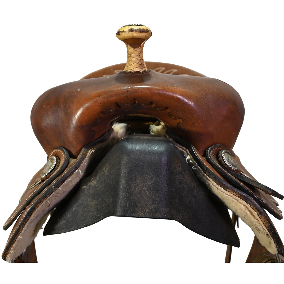 Used 13.5" Hereford Tex Tan Youth Barrel Racing Saddle