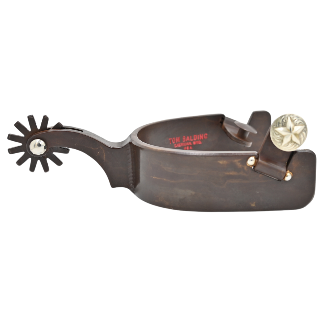 Tom Balding Men's Spurs with Texas Star Buttons