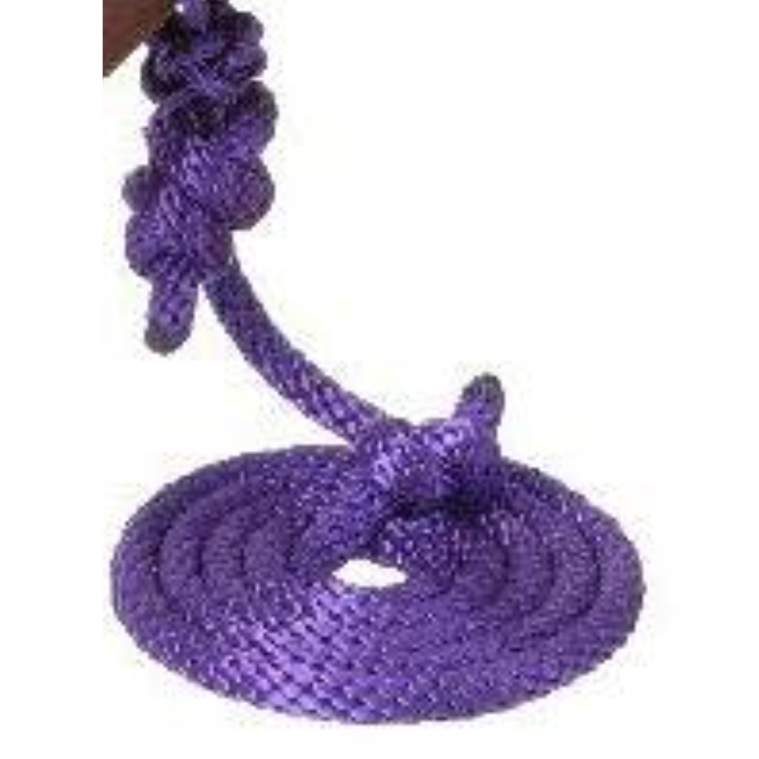 Tough 1 Purple Poly Rope Halter with Lead Rope - Purple