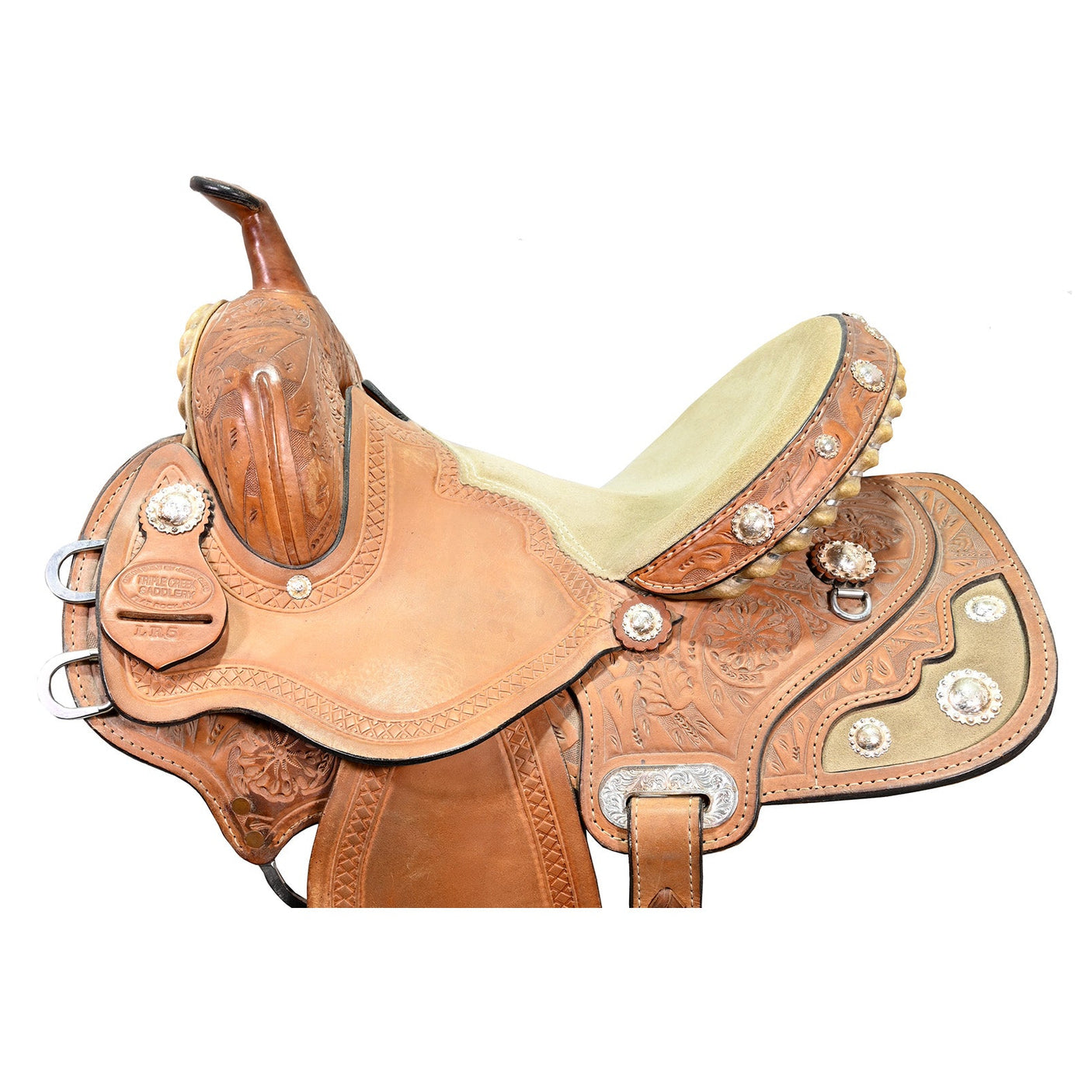 Used 13.5" Triple Creek Barrel Racing Saddle