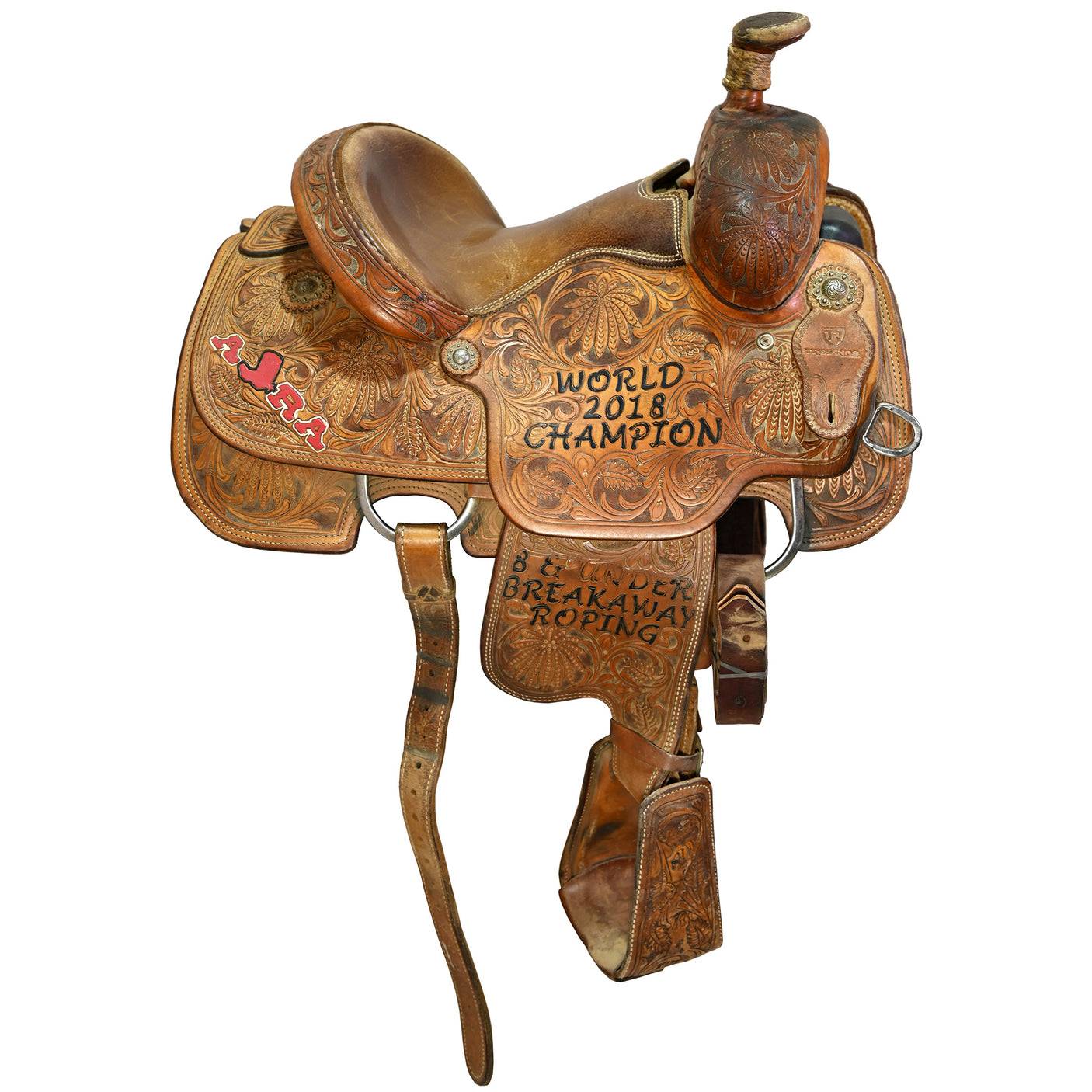 Used 12.5" Tres Rios Trophy Team Roping Saddle