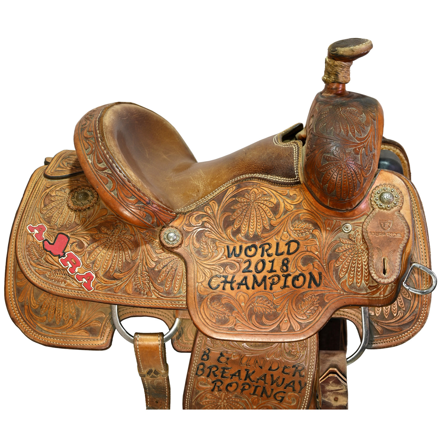 Used 12.5" Tres Rios Trophy Team Roping Saddle