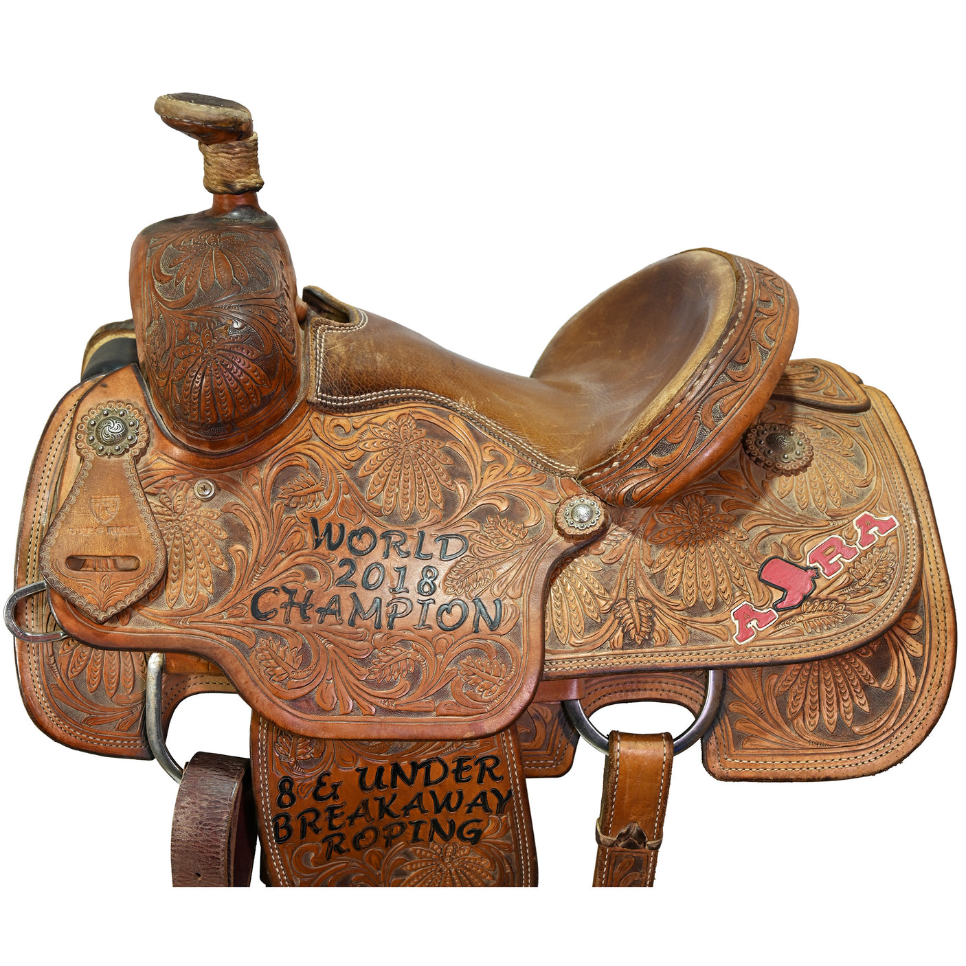 Used 12.5" Tres Rios Trophy Team Roping Saddle
