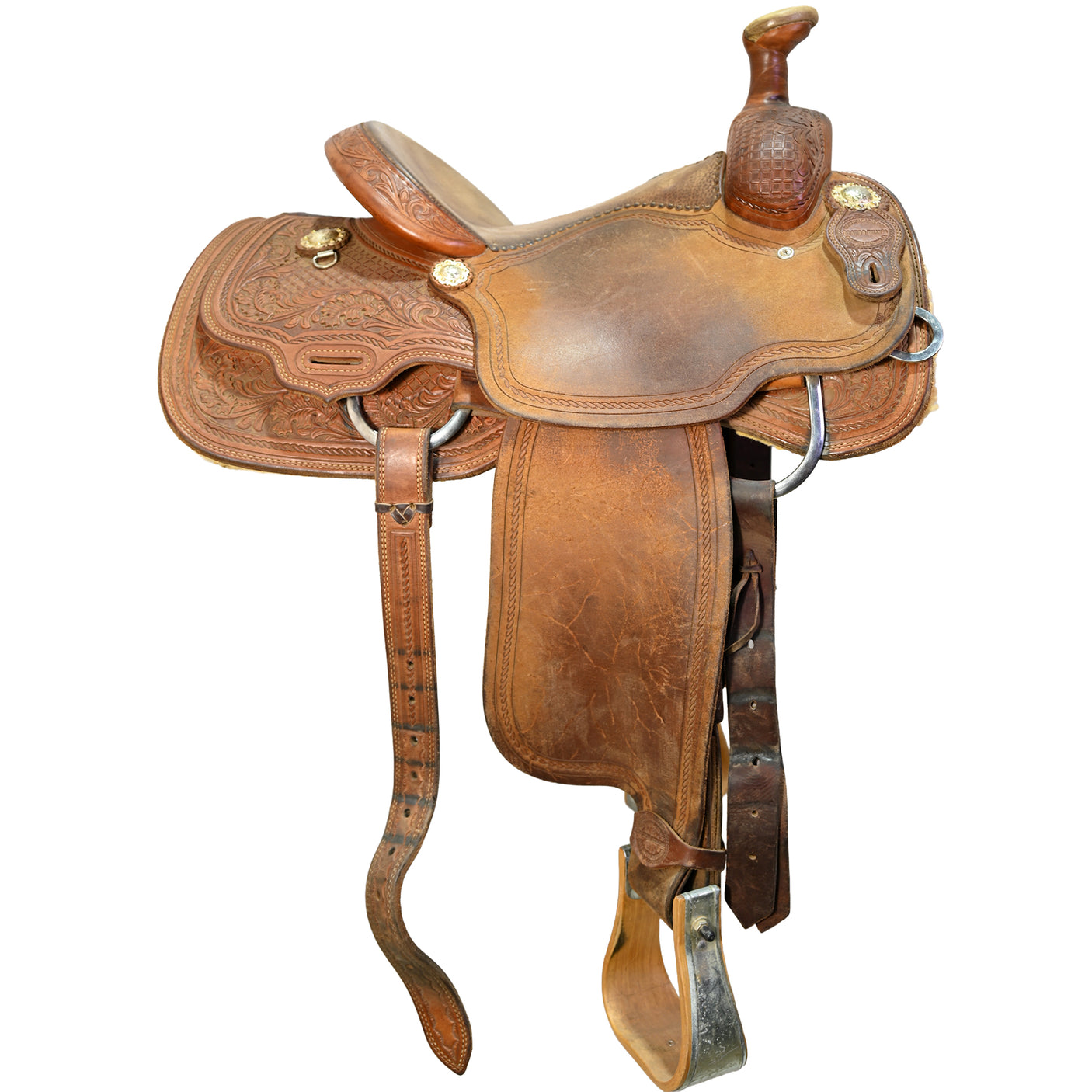 Used 13.5" Bronco Billy Team Roping Saddle