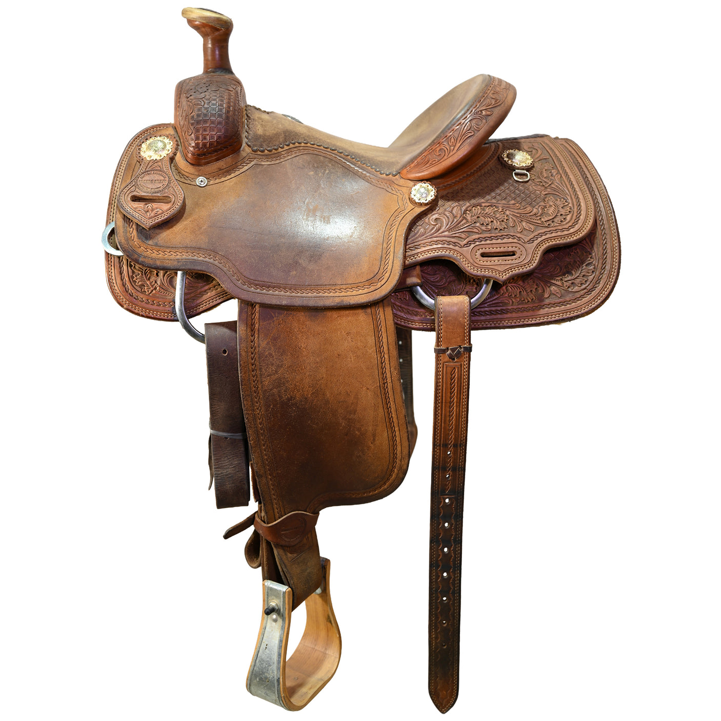 Used 13.5" Bronco Billy Team Roping Saddle