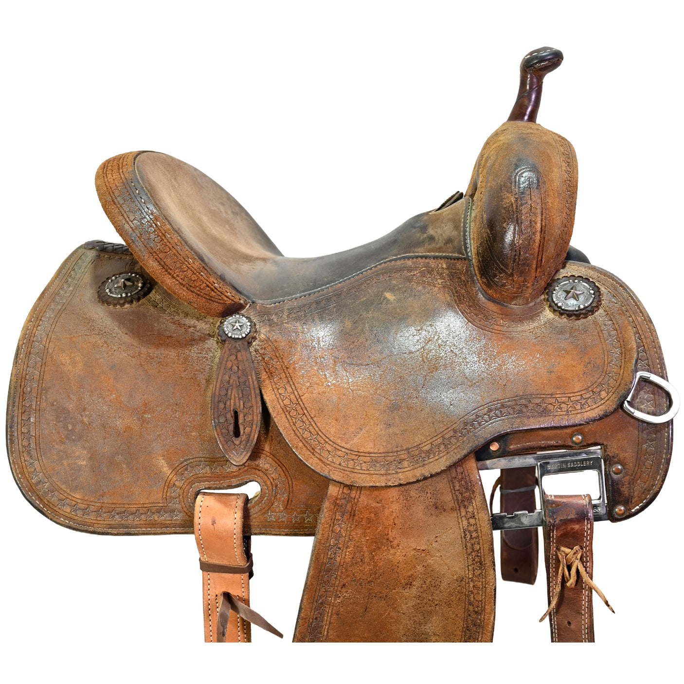 Used 13.5" Martin Crown C Barrel Racing Saddle