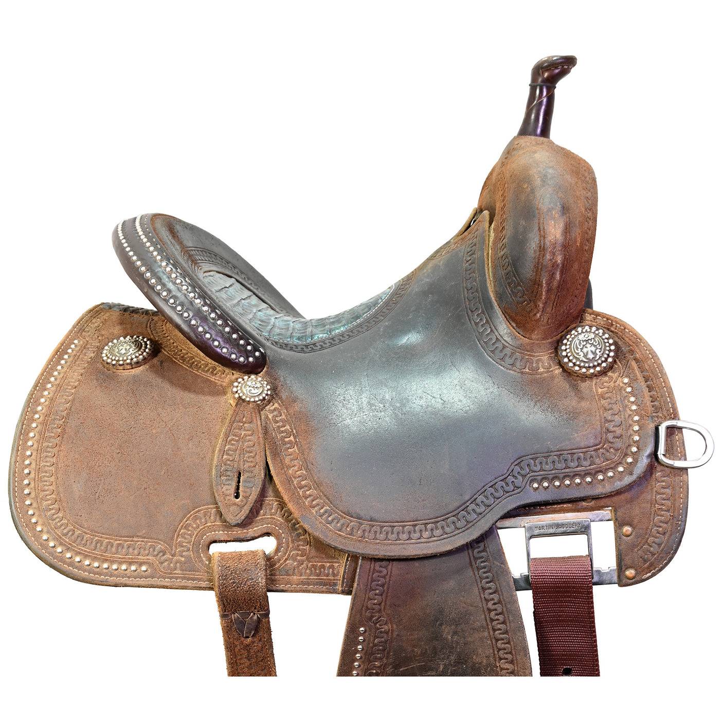 Used 13" Martin Crown C Barrel Racing Saddle