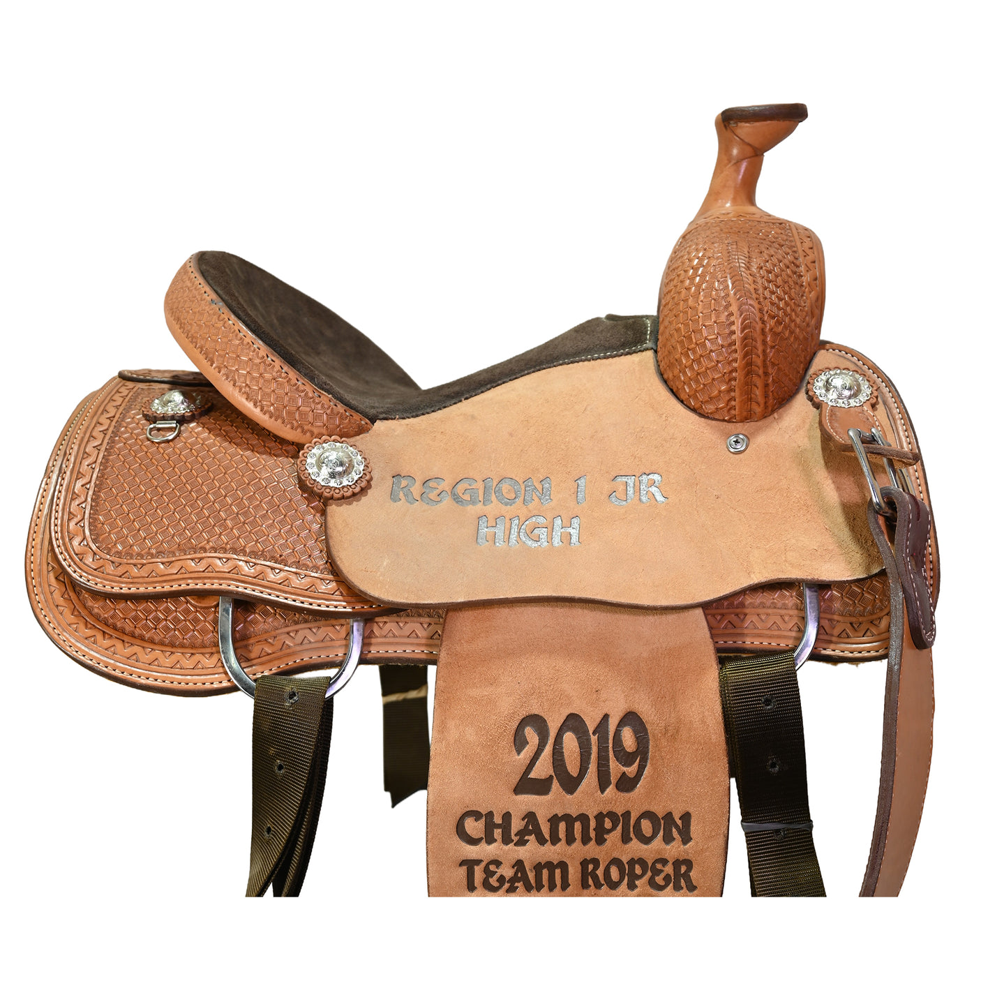 Used 13.5" Tod Slone Trophy Team Roping Saddle