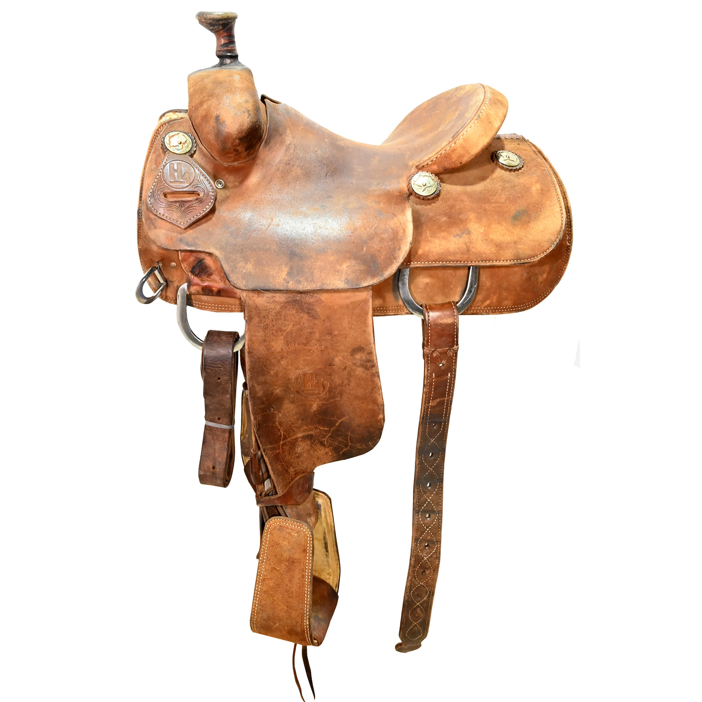 SALE PENDING! Used 14.25" H4 Team Roping Saddle