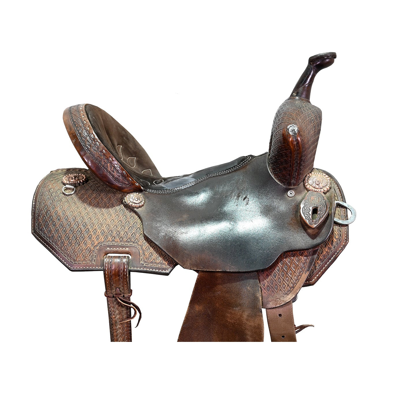 SOLD! Used 14.25" Double J Pursuit Flex Barrel Racing Saddle