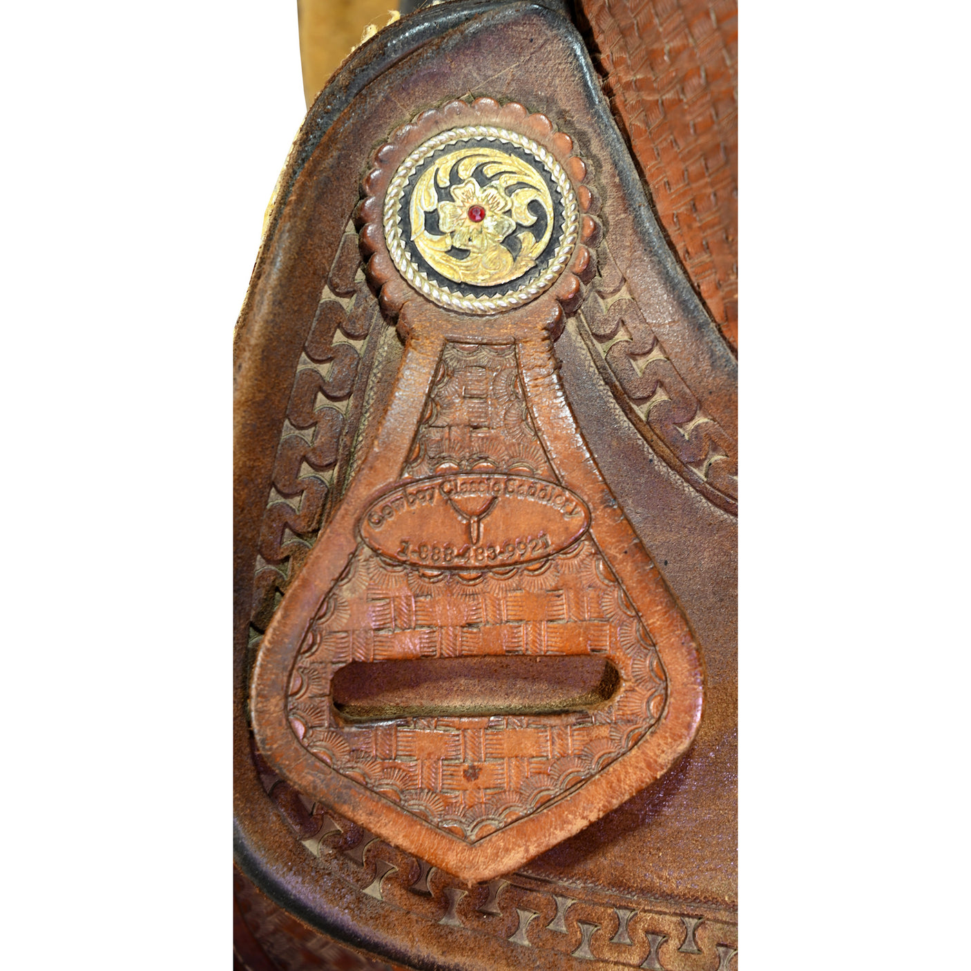 Used 14.5" Cowboy Classic Trophy Team Roping Saddle