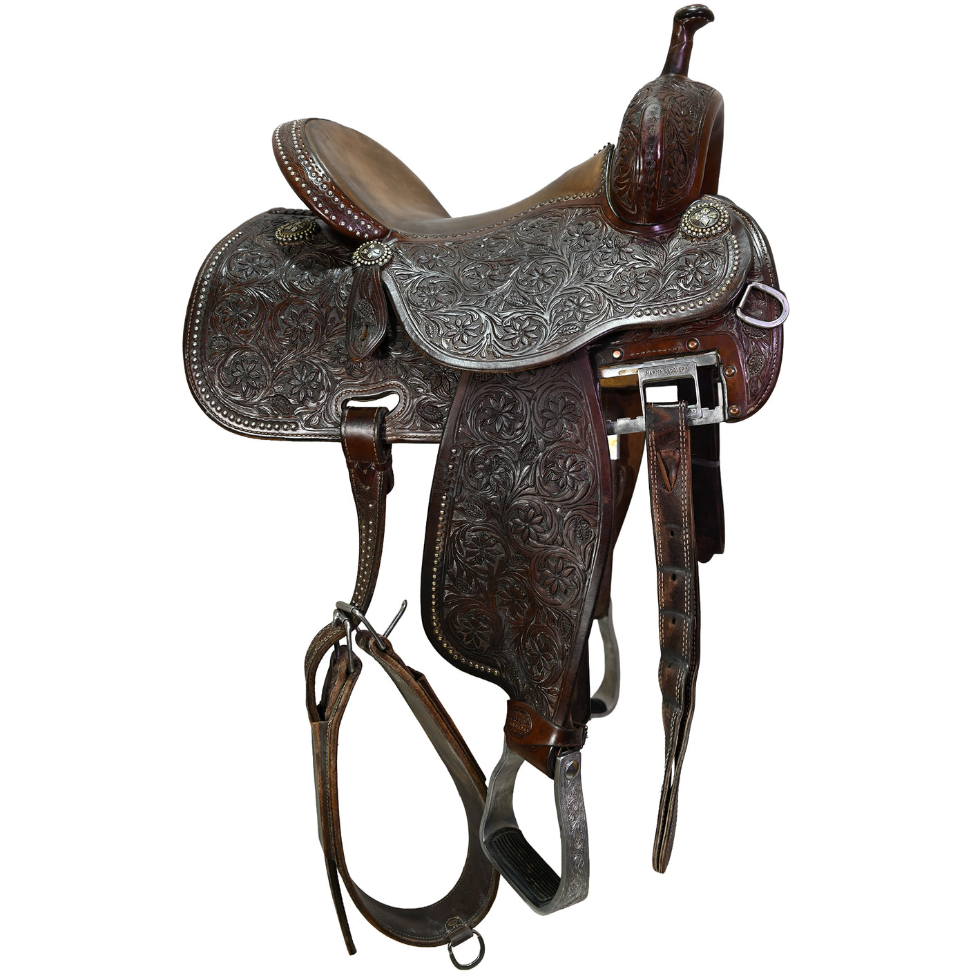 Used 14.25" Martin Crown C Barrel Racing Saddle