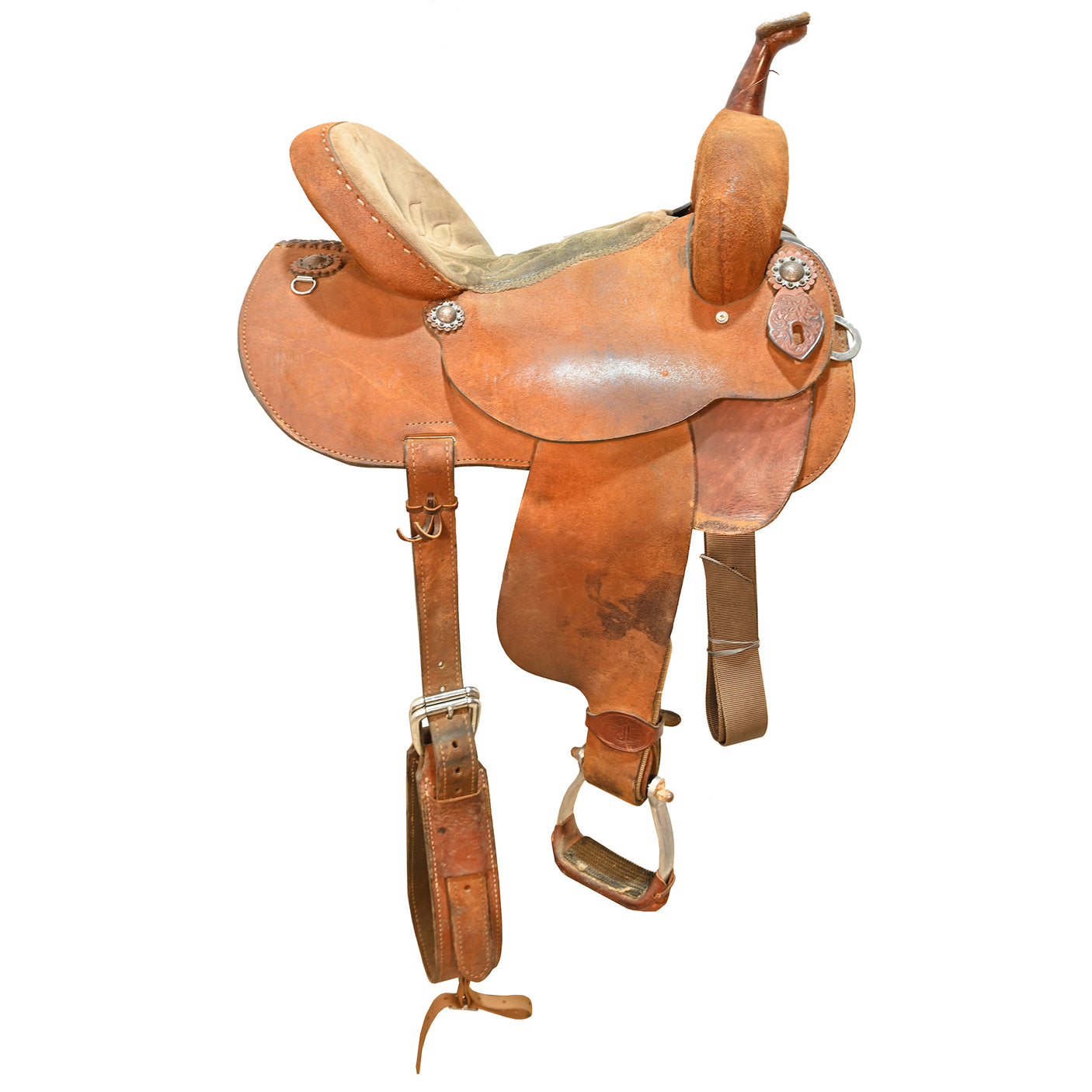 Used 14.5" Double J Pozzi Pro Barrel Racing Saddle